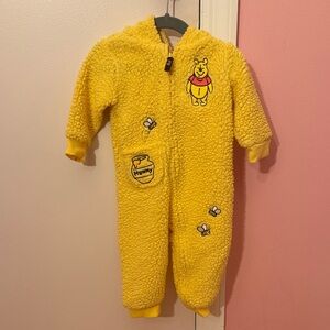 Disney Cozy Yellow Pooh Footie